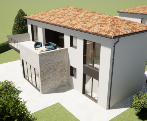 Modern villa with swimming pool under construction in Porec area - pic 9