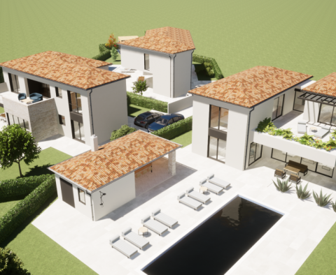 Modern villa with swimming pool under construction in Porec area - pic 12