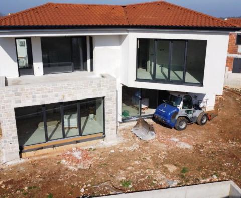 Modern villa under construction in Porec area, traditional design 