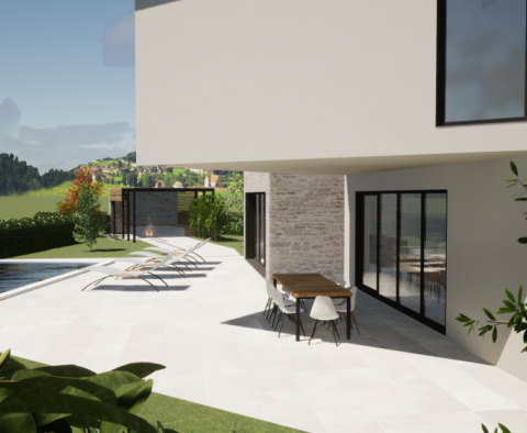 Villa moderne en construction dans la région de Porec, design traditionnel - pic 12