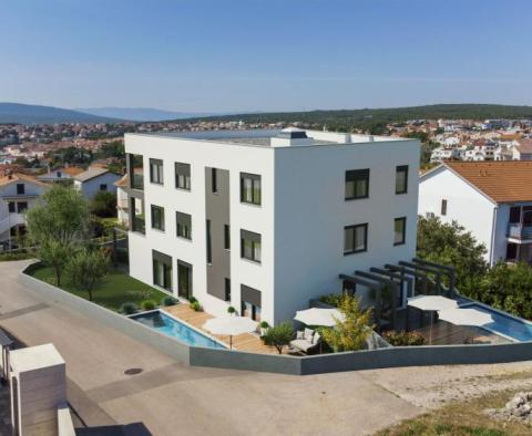 Complex of new apartment on Krk, with sea views, 600 meters from the sea 