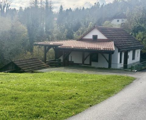 Interesting single-family house near the river in Severin na Kupe, Gorski Kotar 