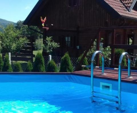 Wonderful wooden house in nature with swimming pool, near the river - pic 12