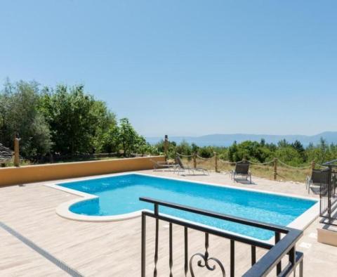 Super property with swimming pool in Rabac, Labin, panoramic sea views - pic 5