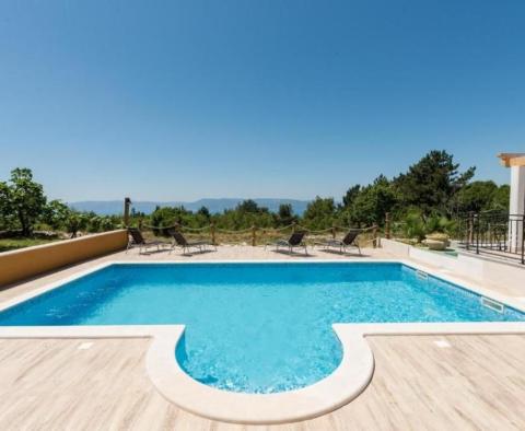 Super property with swimming pool in Rabac, Labin, panoramic sea views - pic 3