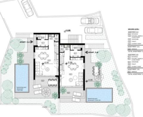 Új projekt Lovranban érvényes építési engedéllyel 5 villára (13 apartman) - pic 8