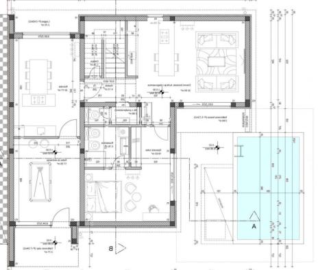 Modern ikerház villa medencével a tenger közelében Pomerben, Medulin környékén - pic 42