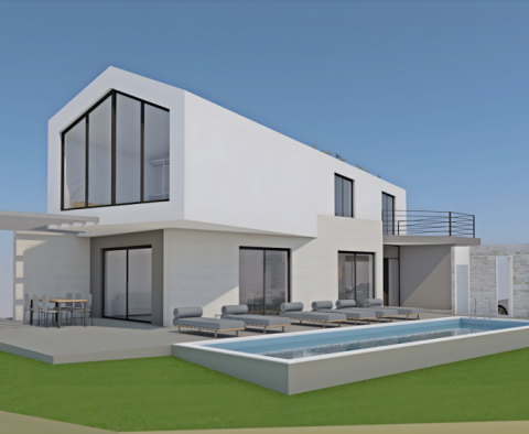 Attractively designed house with swimming pool in Porec area 