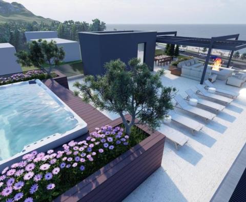  Luxueux appartement avec piscine au 1er rang de la mer à Sukosan - pic 15