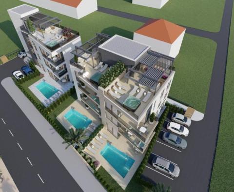 Nagyszerű penthouse egy új komplexumban Sukosanban - 1. vonal a tengerhez! - pic 8
