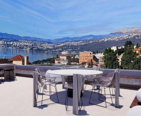 Luxurious penthouse in the center of Opatija, private location and roof pool, only 200m from the sea - pic 13