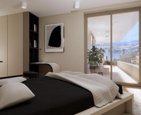 Tágas apartman egy luxus új épületben, tengerre néző kilátással és garázzsal, mindössze 200 méterre a Lungomare-tól Abbáziában. - pic 5