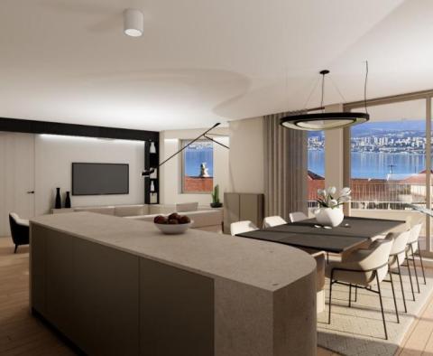 Prostorný byt v luxusní novostavbě s výhledem na moře a garáží, jen 200 m od Lungomare v Opatiji - pic 9