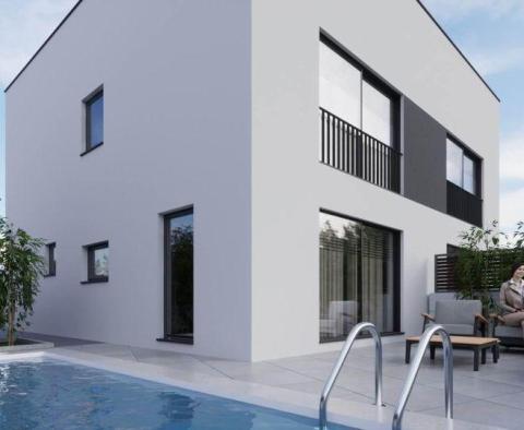 Maison moderne jumelée avec piscine à Peroj 