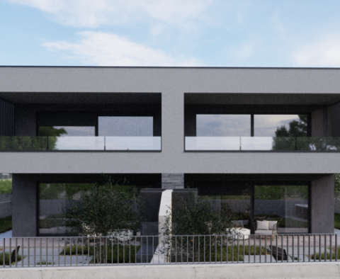 Nowe nowoczesne mieszkanie o powierzchni 72 m2 na parterze z ogrodem w Liznjan - pic 4