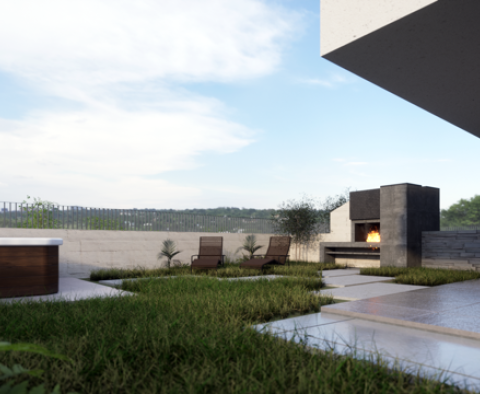 Nowe nowoczesne mieszkanie o powierzchni 72 m2 na parterze z ogrodem w Liznjan - pic 8