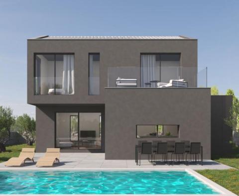 Modern villa with swimming pool in Vrsar ourskirts, 10 km from the sea 