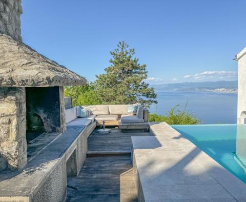 Villa Veprinacban, Opatija medencével és gyönyörű kilátással a tengerre - pic 7