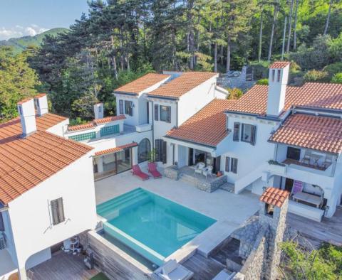 Villa Veprinacban, Opatija medencével és gyönyörű kilátással a tengerre - pic 39