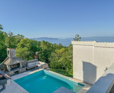 Villa Veprinacban, Opatija medencével és gyönyörű kilátással a tengerre - pic 44