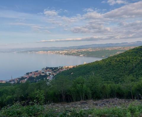 Building plot of 1096m2 with a project for a villa with a panoramic view of the sea for a villa with a swimming pool over Opatija - pic 4