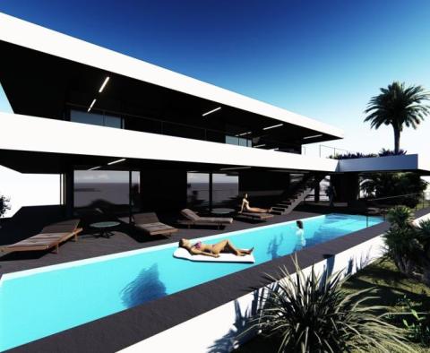 Baugrundstück von 1096 m2 mit einem Projekt für eine Villa mit Panoramablick auf das Meer für eine Villa mit Swimmingpool über Opatija - foto 7