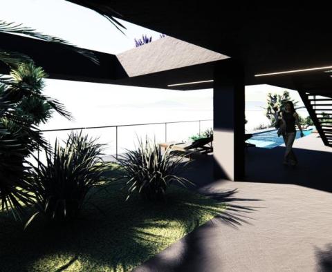 Baugrundstück von 1096 m2 mit einem Projekt für eine Villa mit Panoramablick auf das Meer für eine Villa mit Swimmingpool über Opatija - foto 13