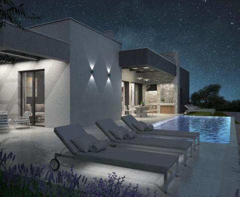 Maison moderne de plain-pied avec piscine à Tinjan en construction - pic 4