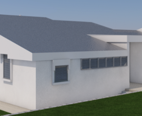 Pierwsza linia przez willę w pasie zieleni z basenem, Krk - projekt do remontu  - pic 7