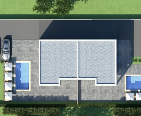 Nemovitost dvou připojených vilek s bazény na prodej v ROH-BAU stage, oblast Poreč - pic 5