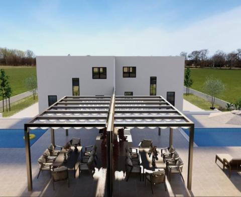 Schöne moderne Doppelhaushälfte mit Pool und Meerblick in der Gegend von Umag, 2 km vom Meer entfernt - foto 2