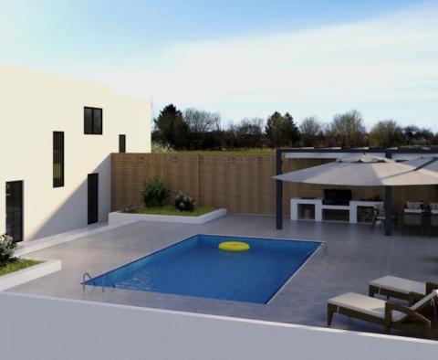 Schöne moderne Doppelhaushälfte mit Pool und Meerblick in der Gegend von Umag, 2 km vom Meer entfernt - foto 5