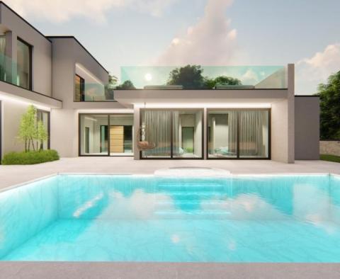 Luxuriöse Villa in Juršići, Svetvinčenat im Bau, mit Swimmingpool und entferntem Meerblick - foto 8