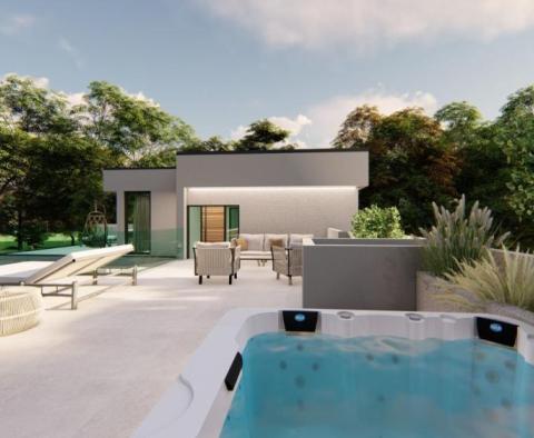 Luxuriöse Villa in Juršići, Svetvinčenat im Bau, mit Swimmingpool und entferntem Meerblick - foto 11