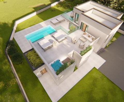 Luxuriöse Villa in Juršići, Svetvinčenat im Bau, mit Swimmingpool und entferntem Meerblick - foto 12