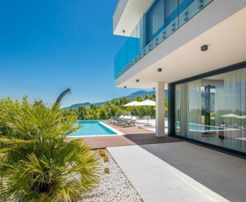 Faszinierende, moderne, neu erbaute, freistehende Villa mit Panoramablick auf das Meer in Veprinac, Opatija - foto 3