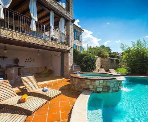 Superbly designed Tuscany-style stone villa with sea view in Sveti Lovrec - pic 6