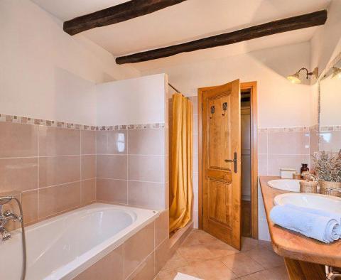 Superbly designed Tuscany-style stone villa with sea view in Sveti Lovrec - pic 21