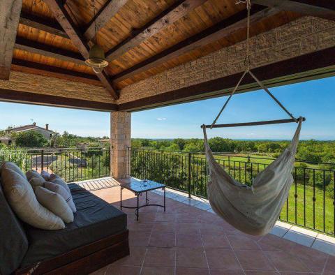 Superbly designed Tuscany-style stone villa with sea view in Sveti Lovrec - pic 46