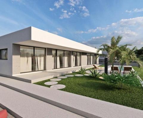 Modern új épület úszómedencével a három új villa komplexumában Labin körzetében - pic 3