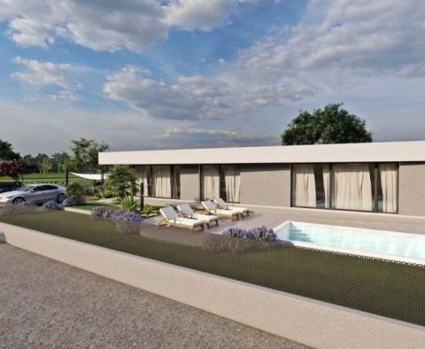 Modern új épület úszómedencével a három új villa komplexumában Labin körzetében - pic 5