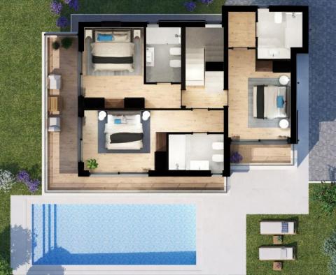 Lenyűgöző modern villa Porečben, 5 km-re a tengertől - pic 14