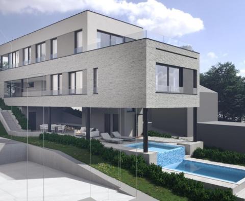Luxus családi villa medencével építés alatt Zágrábban, Šestine-ben - pic 2