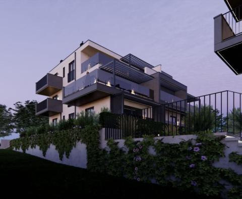 Luxus apartman egy új épületben, 100 m-re a tengertől, panorámás kilátással a tengerre Medulinban - pic 7