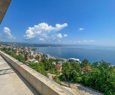 Unique penthouse with roof pool above the center of Opatija, garage, panoramic sea views - pic 4