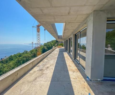 Unique penthouse with roof pool above the center of Opatija, garage, panoramic sea views - pic 5