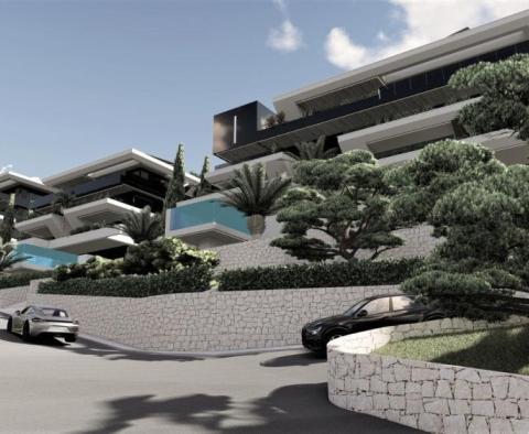 Unique penthouse with roof pool above the center of Opatija, garage, panoramic sea views - pic 10