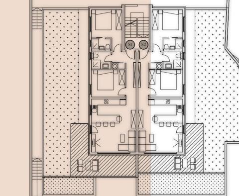 Neodolatelně okouzlující penthouse se střešní terasou na Čiovu v nové rezidenci 150 metrů od moře - pic 17