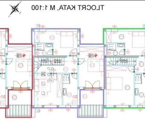 New complex of three duplex apartments with swimming pools in Vodice - pic 7