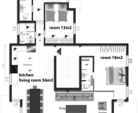 Marvellous duplex penthouse on Ciovo, Trogir - sample of exquisite luxury - pic 26